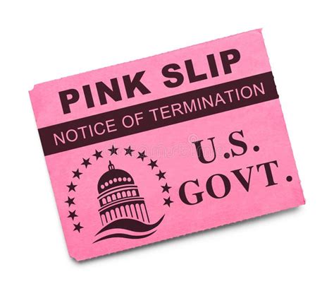 Pink Slip Layoff Notice Stock Photo Image Of Folder 22009546