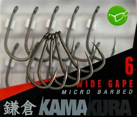 Korda Kamakura Hooks Krank Choddy Wide Gape Hooks Barbed Barbless