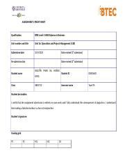 As Nph Hoang Long Docx Assignment Front Sheet Qualification