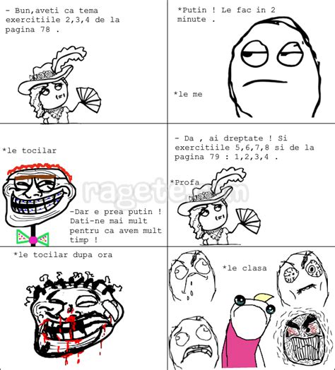 In Clasa Meme Rage Comics Romania