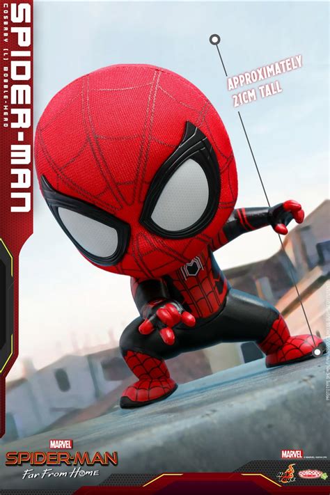 Hot Toys Spider Man Far From Home Cosbaby Bobble Heads Figures