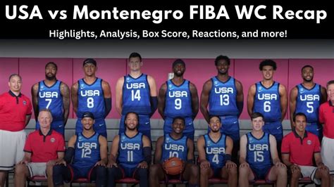 USA Vs Montenegro FIBA World Cup Post Game Recap And Analysis YouTube