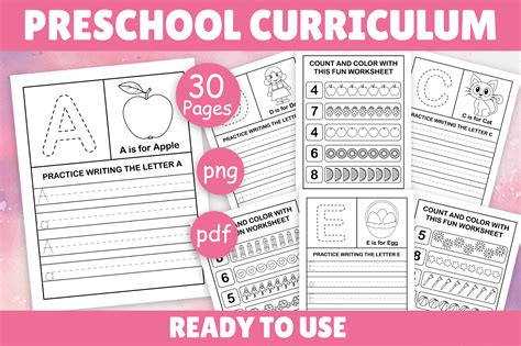 Preschool Curriculum Fun Pack Graphic by little learners loom ...