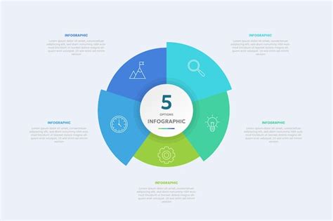 Premium Vector Circle Shape Infographic Chart Template With Options