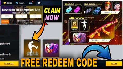 Free Fire Gloo Wall Skin Redeem Code Asia Championship Redeem Code