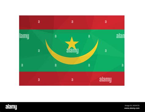 Ilustraci N Vectorial Ensign Oficial De Mauritania Bandera Nacional