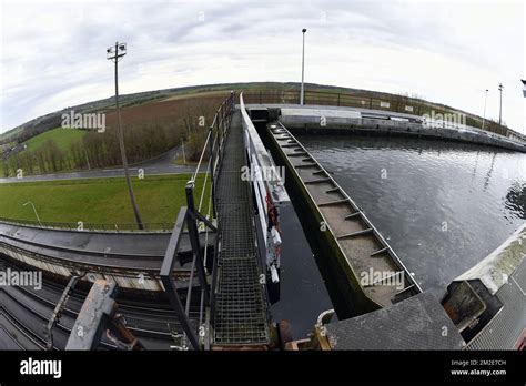 Illustration Picture Shows The Ronquieres Inclined Plane During The