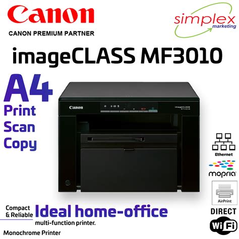 Canon ImageCLASS MF3010 Monochrome Laser Printer Simplex Marketing