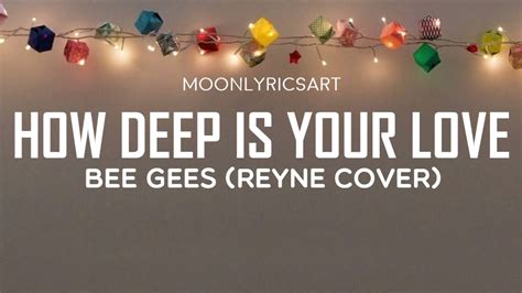 Reyne Cover How Deep Is Your Love Lyrics Youtube