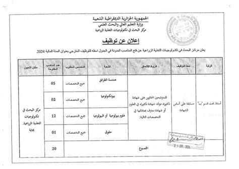 اعلان عن توظيف اساتذة بحث قسم ب مدونة التربية والتعليم في الجزائر 2024