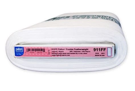 Pellon Fusible Medium Weight Non Woven Interfacing White 51cm X 365