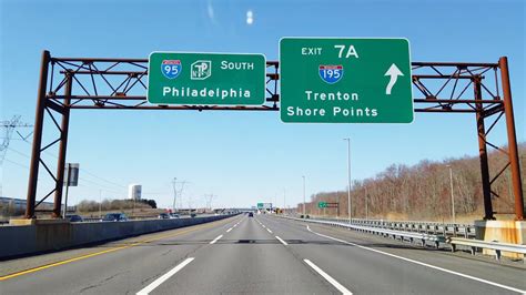 Interstate 95 South In New Jersey Jct I 287 Edison To Jct I 195