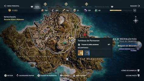 [soluce] Assassin S Creed Odyssey Carte Et Emplacements Des Tombeaux Et Stèles Anciennes [fr