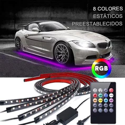 Coche Chasis Luces Juego De Tira Led Rgb Para Tubo De Auto Meses