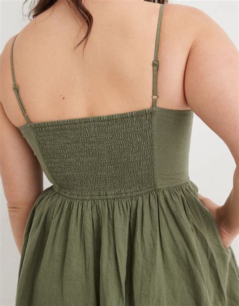 Aerie Love Of Linen Blend Mini Dress