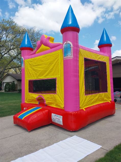 Pink Bounce House Bouncy Bandits Fort Wayne In