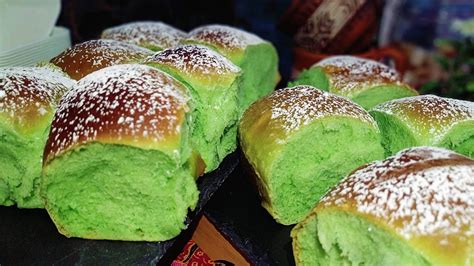 Pandan Coconut Milk Buns Roti Pandan Kaya Harum Semerbak No Mixer