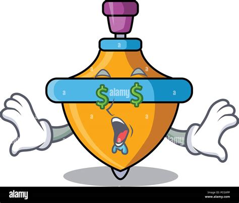 Money Eye Spinning Top Mascot Cartoon Stock Vector Image Art Alamy