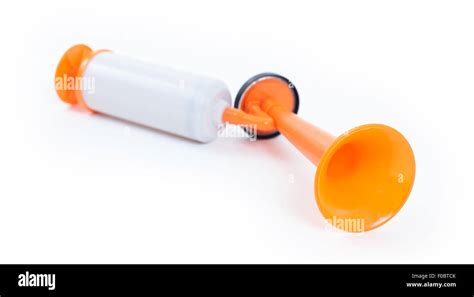 Manual Air Horn Isolated On White Background Stock Photo Alamy