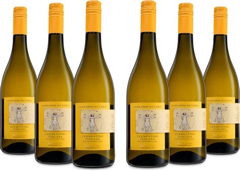 Leonardo Da Vinci Vermentino Toscana Igt Vino Bianco Dal Gusto Limpido