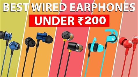 Top 5 Best Earphones Under 200 Wired Best Headphones Under 200 YouTube