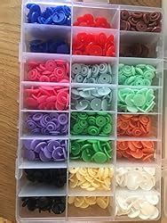 Ilauke Pcs Bouton Pressions Plastiques T Mm Coloris Kit De