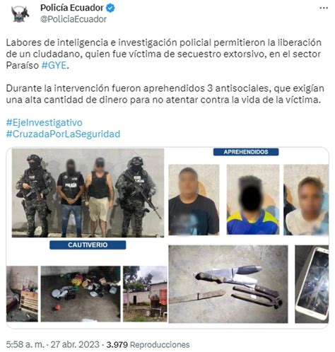 Tres Hombres Fueron Detenidos En Guayaquil Por Secuestro El Comercio