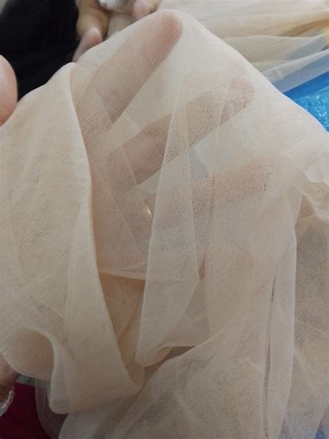 1m Nude Colour Kain Net Lembut Soft Fabric Veil Tulle Hobbies Toys Stationery Craft