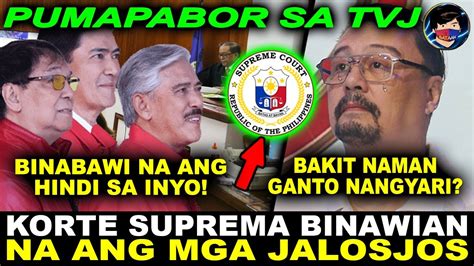 Binabawian Na Ang Mga Jalosjos Pumapabor Ang Lahat Sa Tvj E A T Tv