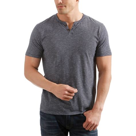 Lucky Brand Lucky Brand Mens Textured Stripe Basic T Shirt Blue X