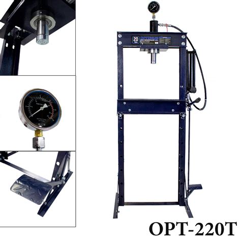 пресс 20т напольный с ручным и ножным гидравлическим приводом OPTIMUS ...