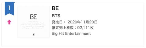 BTS Tops Oricon S Daily Album Chart With Release Of BE Essential