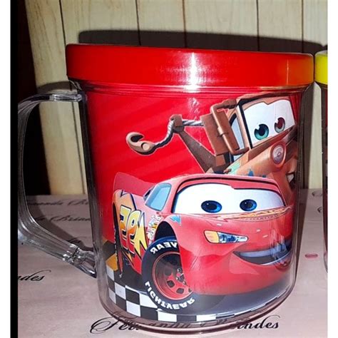 Caneca Acrilica Mcqueen Carros Disney Shopee Brasil