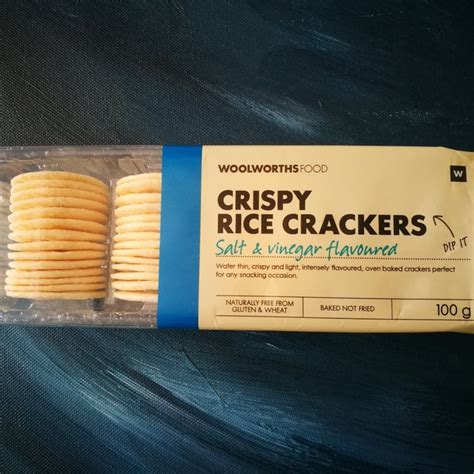 Woolworths Food Salt And Vinegar Rice Crackers Review Abillion