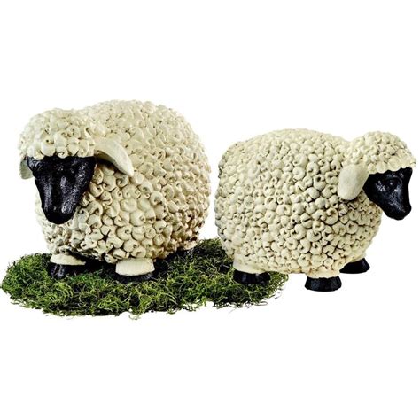 Design Toscano Counting Sheep Garden Statues Set: Medium & Large ...