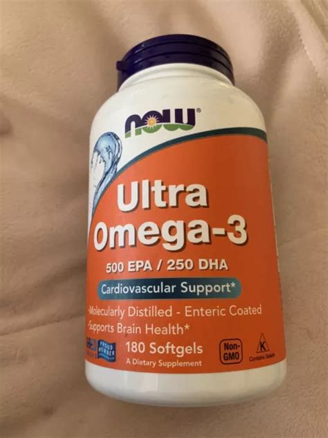 Now Foods Ultra Omega D Fish Oil Epa Dha Softgel