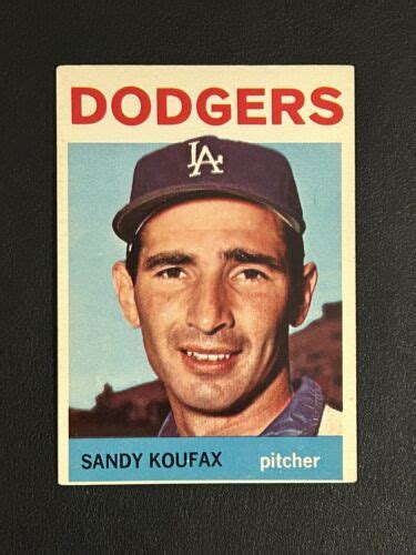 Topps Sandy Koufax Los Angeles Dodgers Baseball Card Ebay