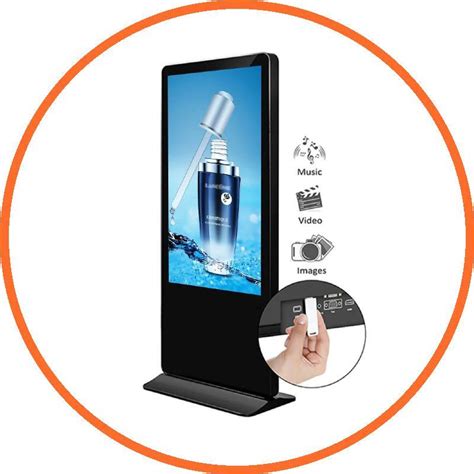 43 49 55 65 Inch Indoor Advertising Player HD Touch Screen LCD Kiosk