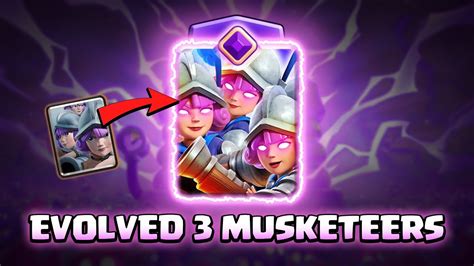 Evolved 3 Musketeers Clash Royale YouTube