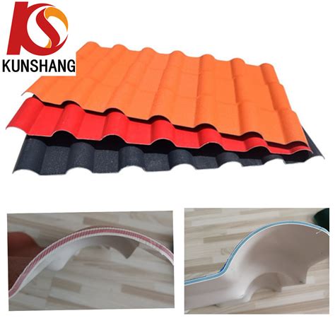 Layers Synthetic Resin Pvc Spanish Roofing Tile Hoja China Plastic