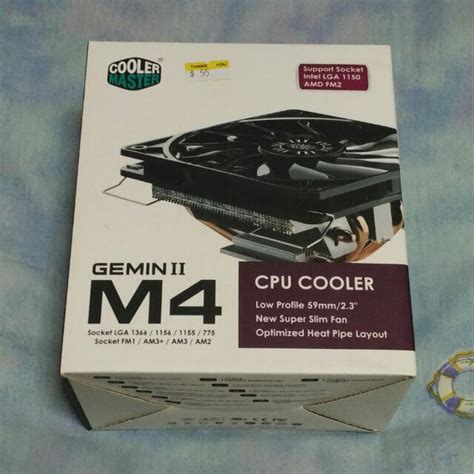 Cooler Master GeminII M4 Low Profile CPU Cooler, Computers & Tech ...