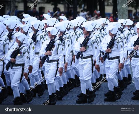 Paris, France - July 14: Brigade Of Chasseurs Alpins In Dress Uniform ...