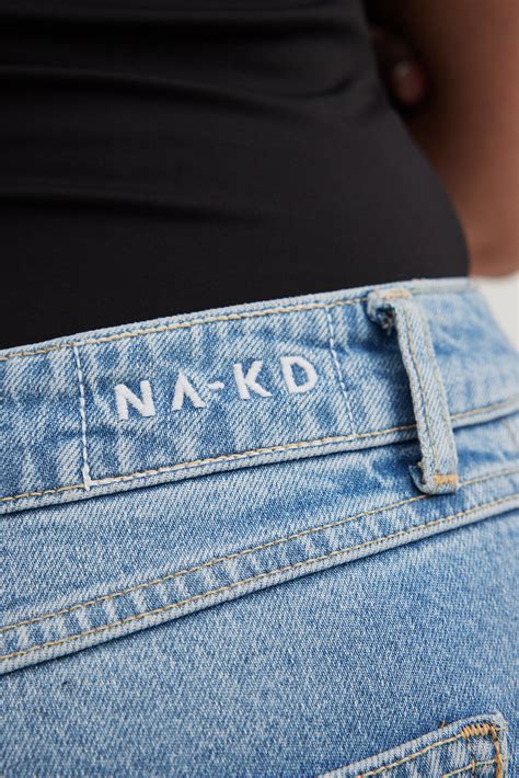 Mom High Waist Jeans Blue | NA-KD