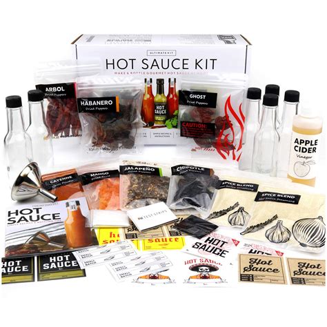 Ultimate Hot Sauce Making Kit Varieties Of Peppers Ghost Pepper Habanero Gourmet Spice
