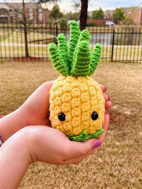 Amigurumi Pineapple Made To Order Crochet Pineapple Etsy