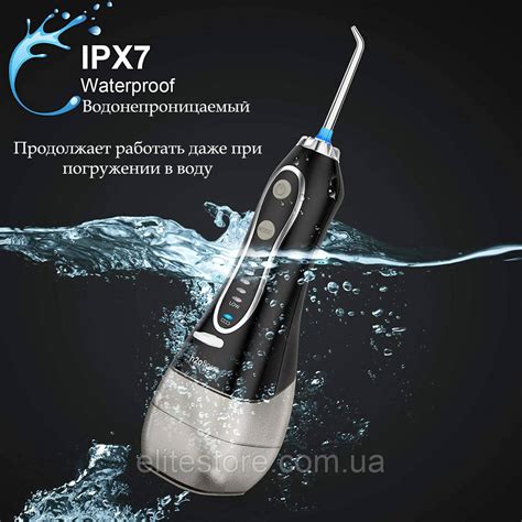 Ирригатор полости рта H2Ofloss HF-6, 12 насадок для чистки зубов 300мл ...