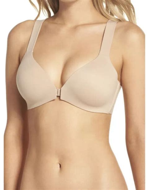 Spanx R Bra Llelujah Wireless Front Closure Bra Size D Nude For