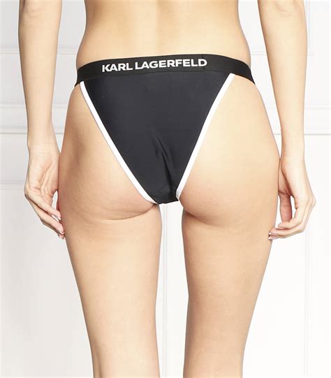 Bikini Bottom W Logo Elastic Karl Lagerfeld Black Gomez Pl En