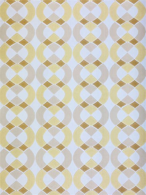 Vintage Wallpapers - Online Shop | Vintage geometric wallpaper yellow…