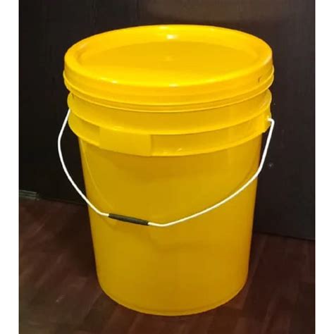 20 Litre Yellow Plastic Bucket Hardness Rigid At Best Price In Chennai